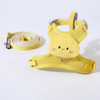 Cat Harness and Leash Set with Chest Strap, Polyester Walking Gear, Adjustable Set for Outdoor Pet Use