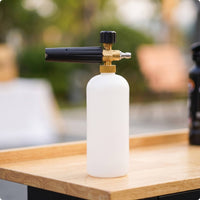 Easy to Fill Car Wash Foam Cannon Heavy-Duty Foam Cannon with Adjustable Nozzle Long-Lasting Sprayer with Quick-Connect Fitting Handheld for Driveway, Garage