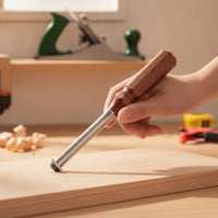 Compact Scraper with Wooden Handle Hard-Alloy Woodworking Scraper Multi-Use Deburring Tool Handheld for Woodworkers, Carvers, Workshop