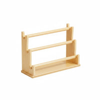 Solid Wood Tiered Bracelet Display Rack 2 Tier Wooden Jewelry Stand Multi-Purpose Desk Jewelry Organizer Tangle Tangle-Resistant for Vanity, Dresser