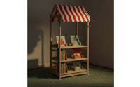 Children's Book and Toy Organizer Freestanding House-Style Shelf Accessible