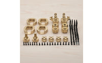 Brass 1:10 Scale RC Car Parts with Fasteners Precision-Machined Brass Counterweights for YK4102 YK4103 YK6101, Tuning, Maintenance