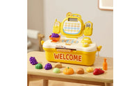 Checkout Toy with Suitcase Case Portable Playset Interactive for Children
