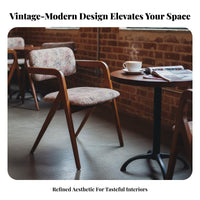 Upholstered Wood Armchair With Armrests Upholstered Wooden Chair 20th-century classicperiod Modern Design Accent Seat for Families, Dining Room, Home Office, Bedroom