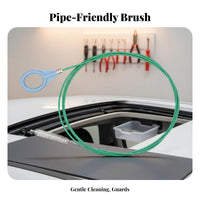Sunroof Drain Unclogger Versatile Long Wire Pipe Cleaner Flexible Drain Cleaning Brush for Car Owners, DIY Enthusiasts