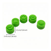 5 Pieces Soft-Touch Pickleball Paddle End Cap Textured Silicone Paddle Cap Guarding Handle Cover Grippy