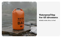 Floats on Water Floating Waterproof Bag Adjustable Shoulder Strap Waterproof Dry Bag Long-Lasting 500D PVC for Swimmers, Rafting, Beach