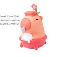 Touchless Sensor Capybara Soap Dispenser Child-Safe Silicone Bathroom Accessory Wall Mountable for Children