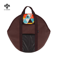 CLS Outdoor Camping Griddle Storage Bag - Thick Oxford Cloth Round Table Bag for Portable Cookware