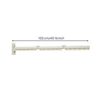 Wall Hanger with Folding Arm Foldable Wall-Mounted Clothes Rack Fold-Away Garment Rack for Apartment