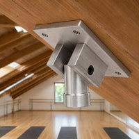 Steel Pole Ceiling Mount Rectangular Base Plate Dance Pole Mount Secure Fitness Equipment