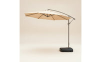 Cantilever Patio Umbrella with Water-Fillable Base Weighted Cantilever Offset Patio Umbrella Outdoor for Backyard, Balcony, Cafe