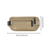 Waist Pouch with Blocking Water-Resistant Travel Currency Belt Slim