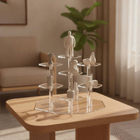 Acrylic Display Riser Versatile Figurine Display Riser Multi-Level for Collectors, Tabletop, Desk