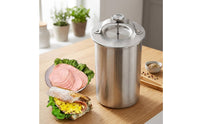Heat Resistant Ham Press with Thermometer Easy to Clean Meat Steaming Mold