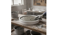 Manhole Cover Form Textured Manhole Heavy-Duty Concrete Form for Contractors, Construction Site