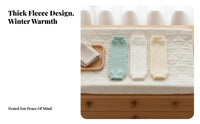 Infant Thermal Leg Warmers Warm Baby Leg Warmers Newborn Fleece-Lined Long Socks Thickened Baby Crawling Knee Pads for Newborns