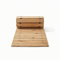 Flexible Roll out Garden Walkway Portable Roll-out Wooden Path Temporary Wooden Garden Walkway Rustic for Gardeners, Homeowners, Backyard, Patio, Wedding Aisle
