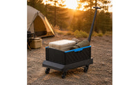 Folding Hand Cart Heavy Duty Foldable Wagon Cart Large Capacity 4 Wheel Wagon for Camping