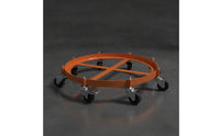 Heavy-Duty Drum Dolly with Brake 900 Kg Capacity Steel Barrel Dolly with Wheels Corrosion-Resistant Barrel Cart with Brake Anti-Rust for Warehouse, Factory, Workshop