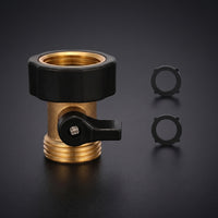 Threaded Garden Hose Shut off Valve with Washers Leak-Proof Garden Hose Shut off Valve Easy to Use Heavy-Duty for Gardeners, Yard, Patio