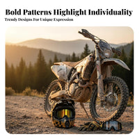 Full Face Helmet Sturdy Shell Motocross Helmet Removable and Washable Liner Secure Headwear for Motorcycle Riders, Adults, Trail Riding, BMX