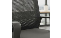 All-Day Comfort Ergonomic Office Chair High-Density Foam Cushion Office Chair with Armrests Stable Frame for Students, Conference Room, Reception Area