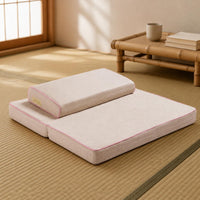 Kneeling Pad Textile Cover Folding Meditation Mat Stable Support Floor Cushion for Prayer Users