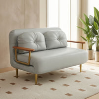Folding Sofa Bed Padded Sofa with Pull out Bed Fold out Floor Couch Sleek Space-Saving for Guests, Small Apartments