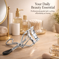 Eyelash Curler with Travel Makeup, Metal Frame Mini Lash Curved Design for Daily Users