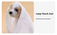 10 Pieces Pet Bath Towel Fuzzless Absorbent Pet Water-Removing Towel Extra Thick Grooming Wipe for Cat Owners, Pet Care Professional Erinarians