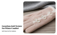 Touchscreen Gloves Soft Material Touchscreen Thermal Gloves Fit Winter Accessory for Students, Adults, Cold Weather, Biking, Daily Wear