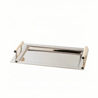Serving Tray with Handles Smooth Bar Tray Large for Tabletop