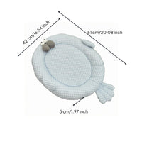 Breathable Cooling Pet Bed Padded Round Pet Bed Woven Texture Cat Cooling Mat Light Blue for Cats, Dogs, Summer