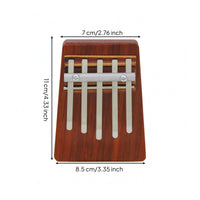 Children's Thumb Piano   Compact  Rounded Corners Wooden Mbira for Play