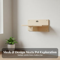 No-Drill Installation Floor-to-Ceiling Feline Tree Space-Saving Design Floor-to-Ceiling Feline Pole Modular Pet Furniture Adjustable Height for Renters, Apartment Dwellers, Owners of Large Felines, Small Capsules, Apartments, Living Room, Bedroom