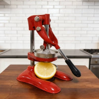 Manual Orange Juicer Easy to Use Stainless Steel Fruit Press Maximum Juice Yield Hand Crank Juicer for Commercial Users, Restaurant, Cafe