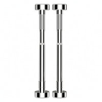 2 Pieces Adjustable Sink Support Rod Stainless Steel Telescopic Support Rod with Round Base Heavy Duty Cargo Bar No-Drill for Homeowners, Renters, Bathroom Washbasin