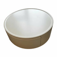 Modern Minimalist design Wheeled Oval Coffee Table with Drawer Space-Saving Living Room Furniture doublelevel Design Rounded Corners for Small Apartment Dwellers, Homeowners, Families, Home, Lounge Area, Bedroom