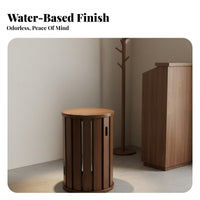 Solid Wood Construction 4 in 1 Nesting Stools Space-Saving Design Stackable Stool Set Multi-Functional 4 in 1 Nesting Table Stool Stable & Sturdy for Small Areas, Dining Room, Bedroom