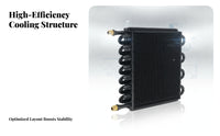 Curved Side Tubes Car Air Conditioning Condenser Heat Transfer A/C Condenser