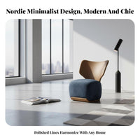 Nordic design Upholstered Armchair Modern Minimalist Lounge Chair Comfortable Backrest Home Seating Designer Look for Apartment Dwellers, Readers, Homeowners, Living Room, perusing alcove, Bedroom, Reception Area