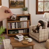 Dollhouse Miniature English Book Set - 31 Pieces for BJD Dolls & Mini Scenes