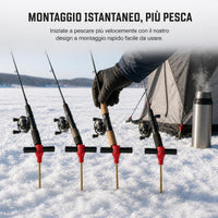 Ice Fishing Tent Pegs and Stand Set for Winter Fishing