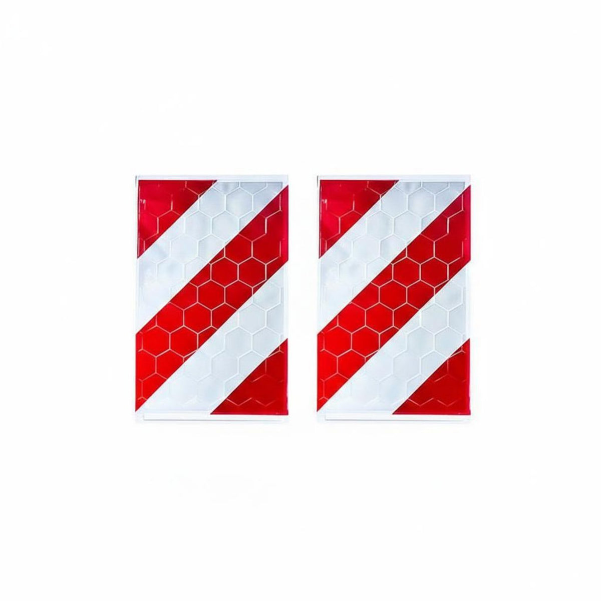 High Visibility Reflective Vehicle Tail Board Weather Resistant Red and White Striped Warning Sign