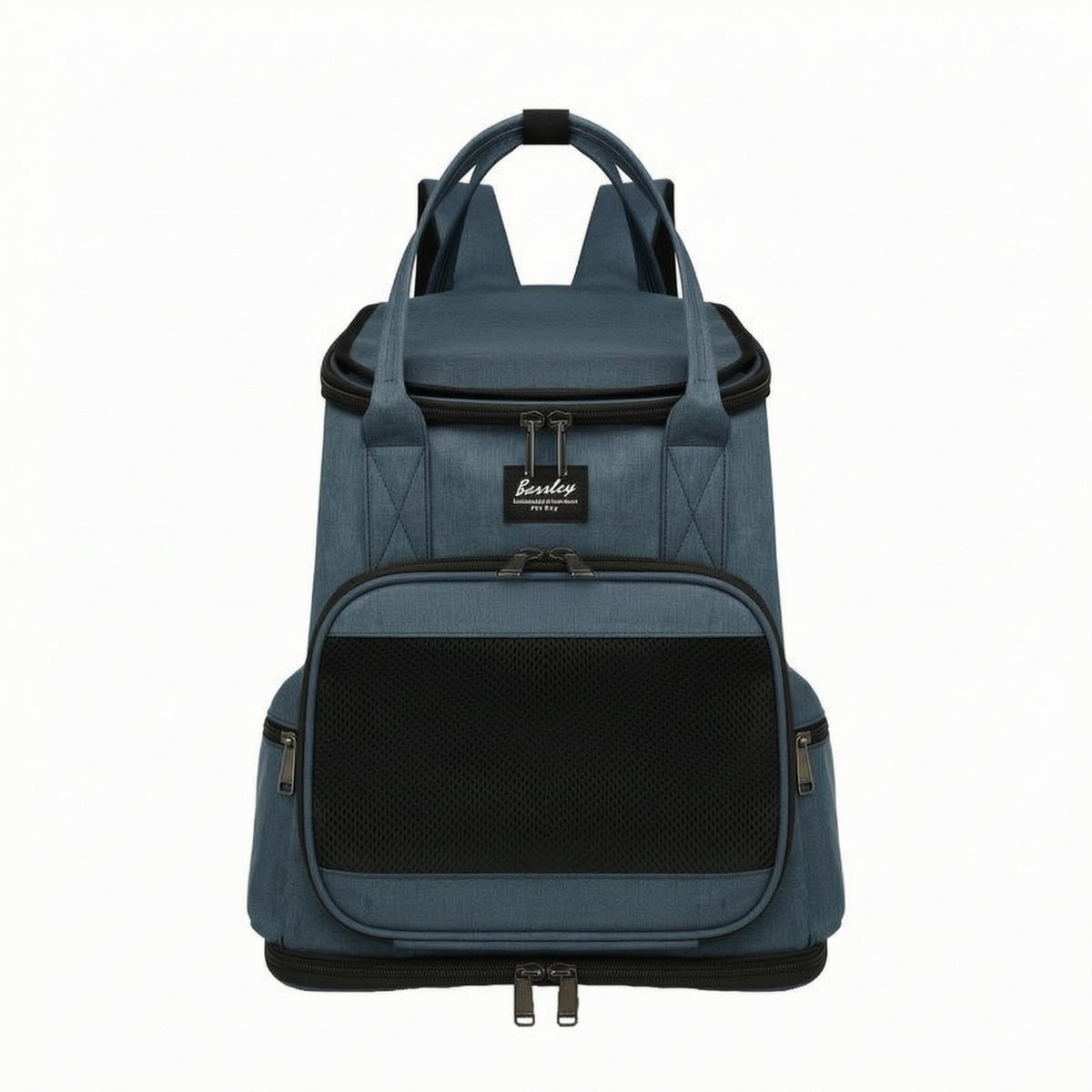 Padded Shoulder Straps Pet Carrier Backpack Ventilated Mesh Pet Carrier Backpack Zippered Top Handles for Travel, Outdoor Use