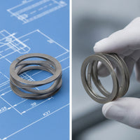 2 Pieces Black Wave Spring Slimline Wave Spring Washer Compact Crinkle Washers Metal for Mechanics