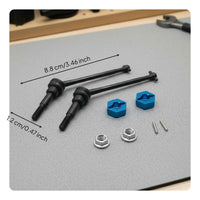1/12 Scale RC Car Front Drive Shaft Steel Construction High Durability Universal for Rough Terrain