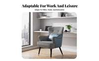 Nordic Design Upholstered Accent Chair Comfortable Backrest Upholstered Shell Chair Space-Saving Single Sofa Ergonomic for Apartment Dwellers, Office Workers, Students, Study Room, perusing corner, Bedroom
