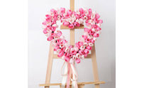 Artificial Blossom Heart Wreath Beauty Valentine's Heart Wreath Handcrafted House Decoration for Wedding